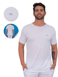 Camiseta Masculina Slim Moda Masculina Dry Fit Branca