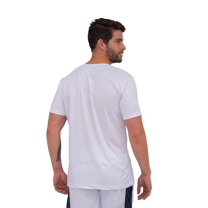 Camiseta Masculina Slim Moda Masculina Dry Fit Branca